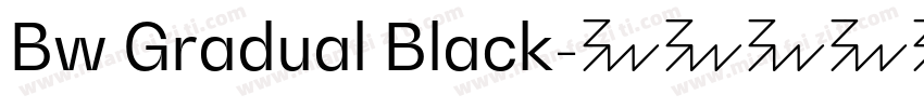 Bw Gradual Black字体转换
